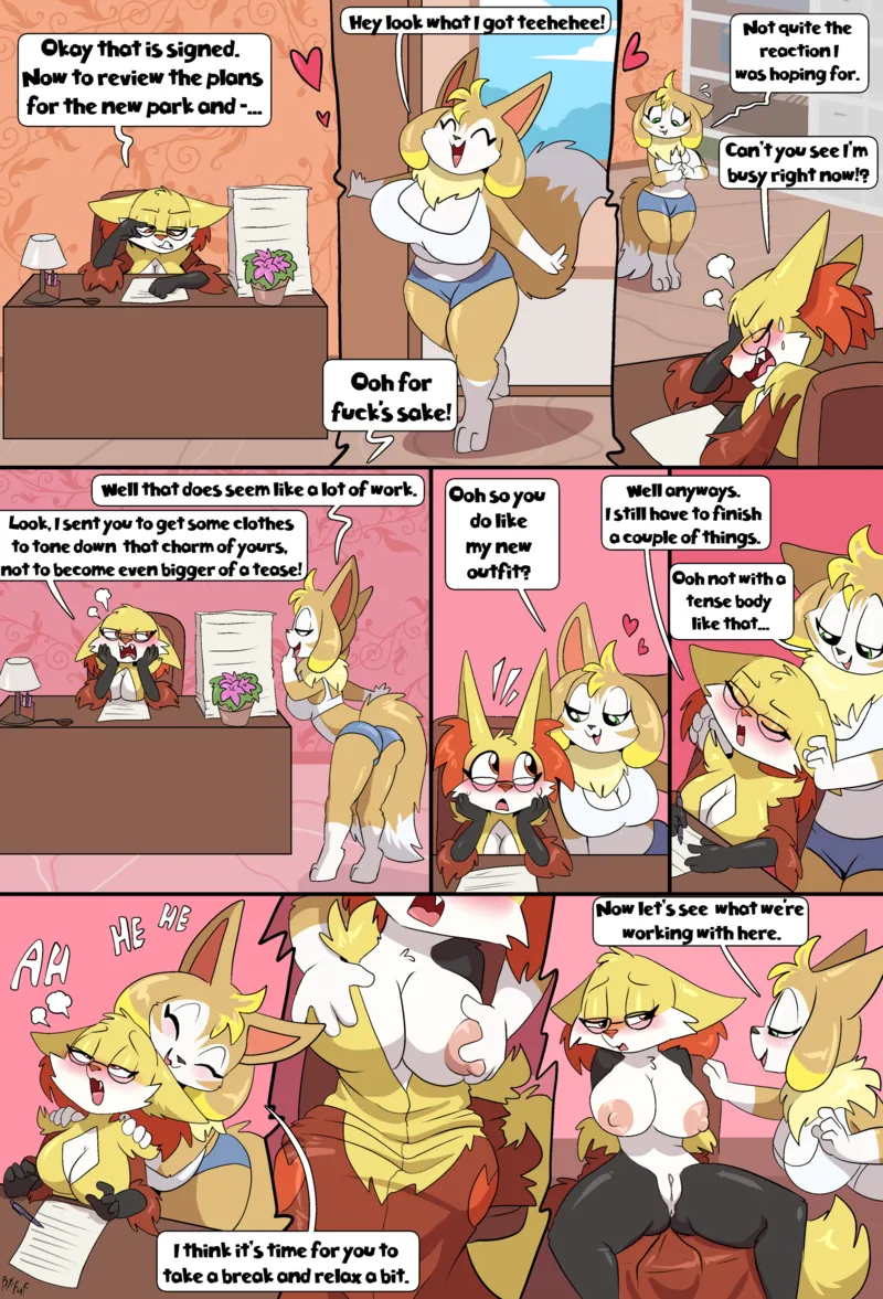 Relaxin’ The Vixen comic porn — cover