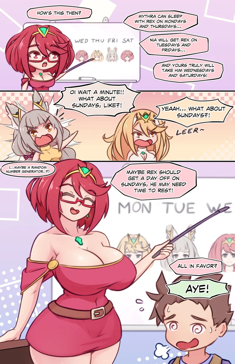 Rex’s Sex Schedule comic porn — cover