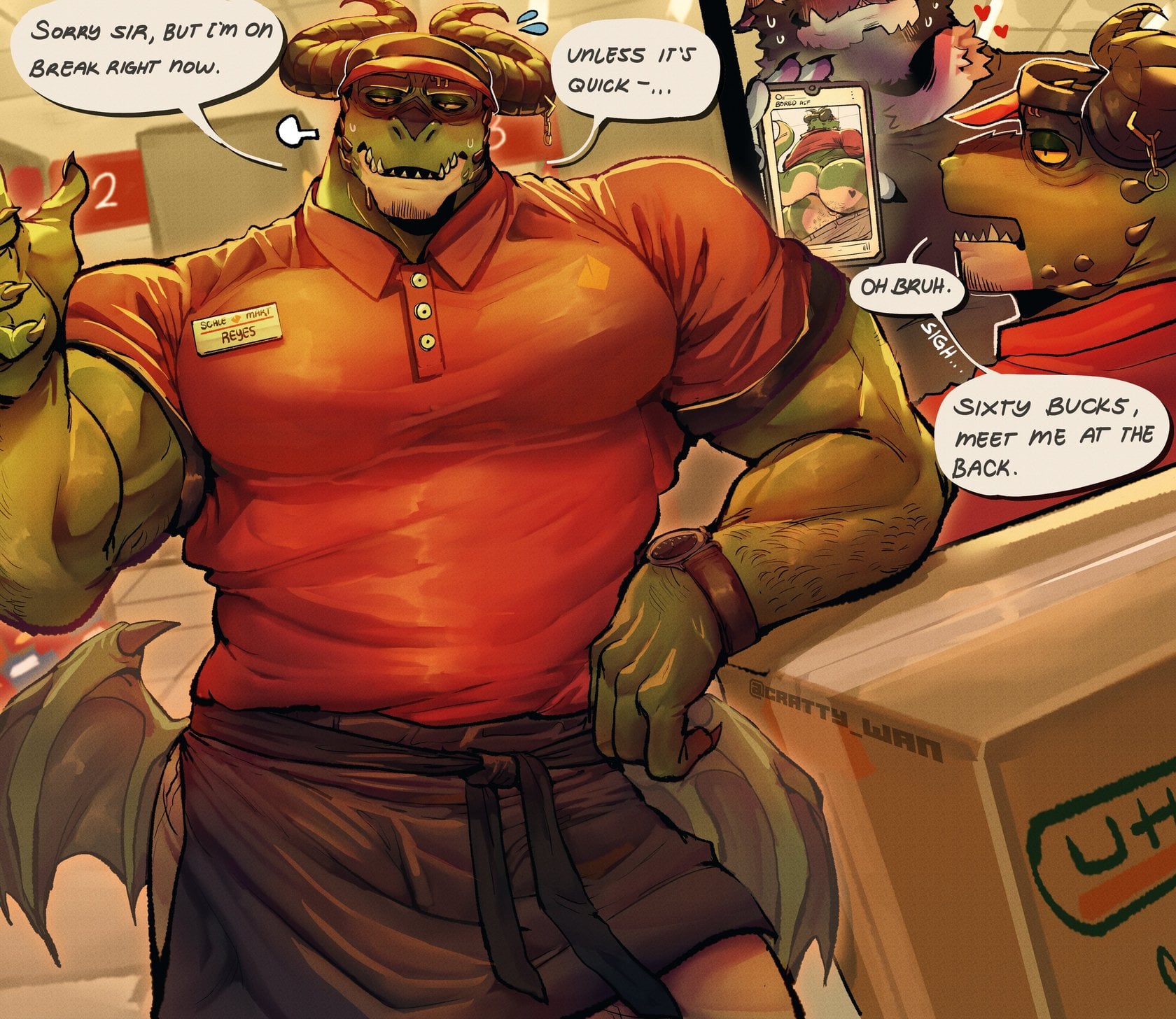 REYES’ BREAKTIME comic porn — cover