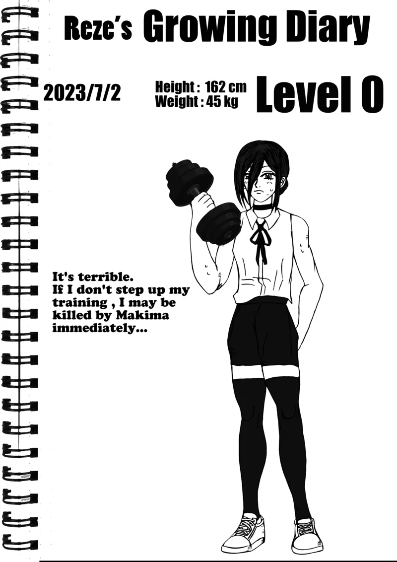 Reze’s Growth Diary comic porn — cover