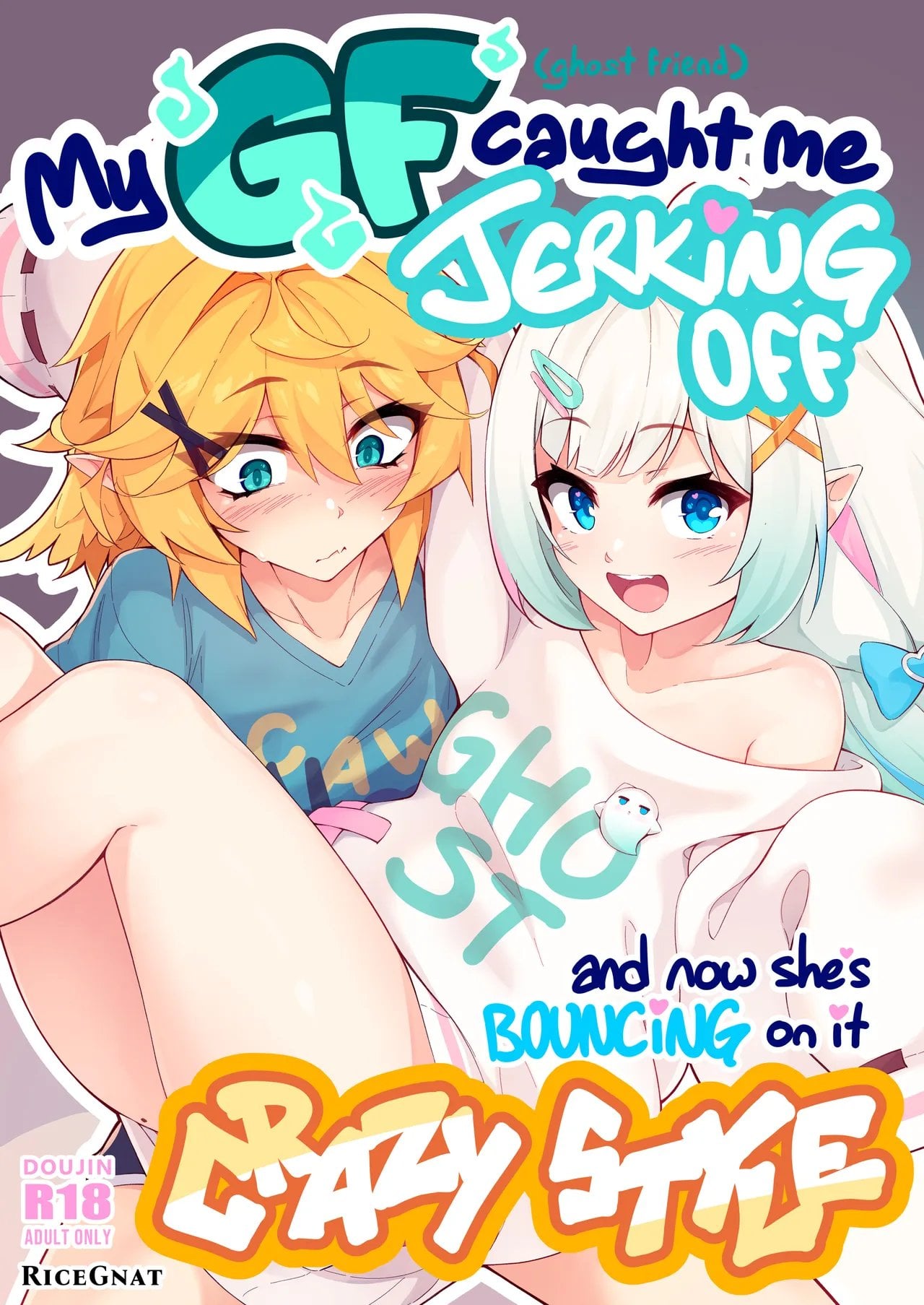 [Ricegnat] My GF (ghost friend) caught me jerking off and now she’s bouncing on it CRAZY STYLE — cover