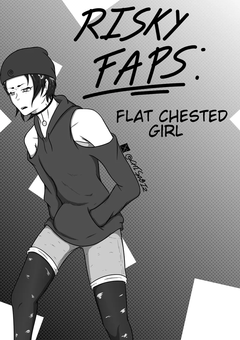 Risky Faps – Flat Chested Girl comic porn — cover