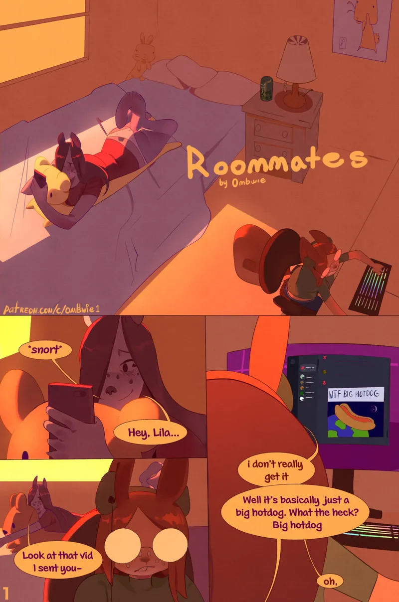 Roomates comic porn — cover