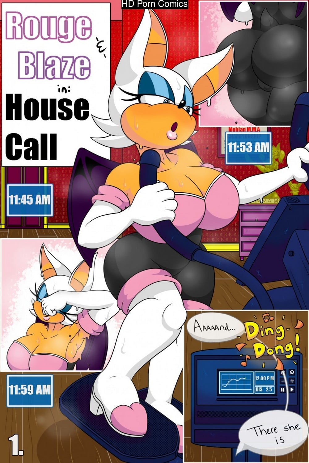 Rouge And Blaze In House Call comic porn — cover