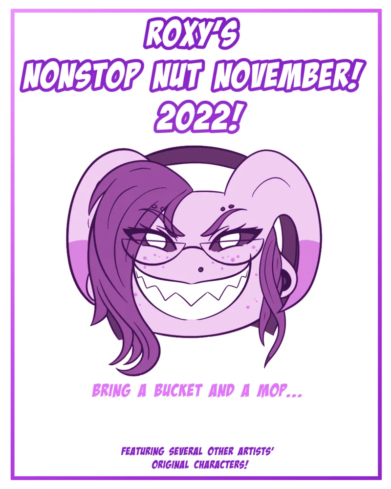 Roxy’s Nonstop Nut November! 2022! comic porn — cover