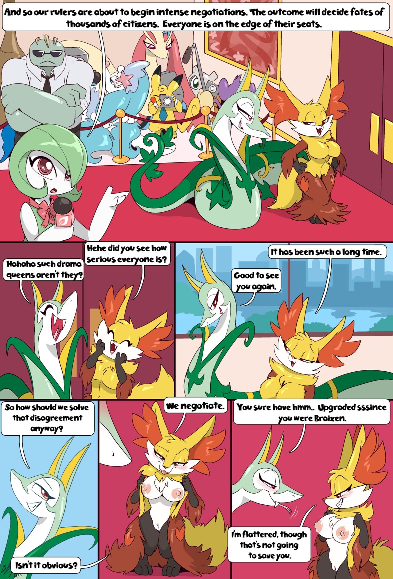 Royal Negotiations comic porn — cover