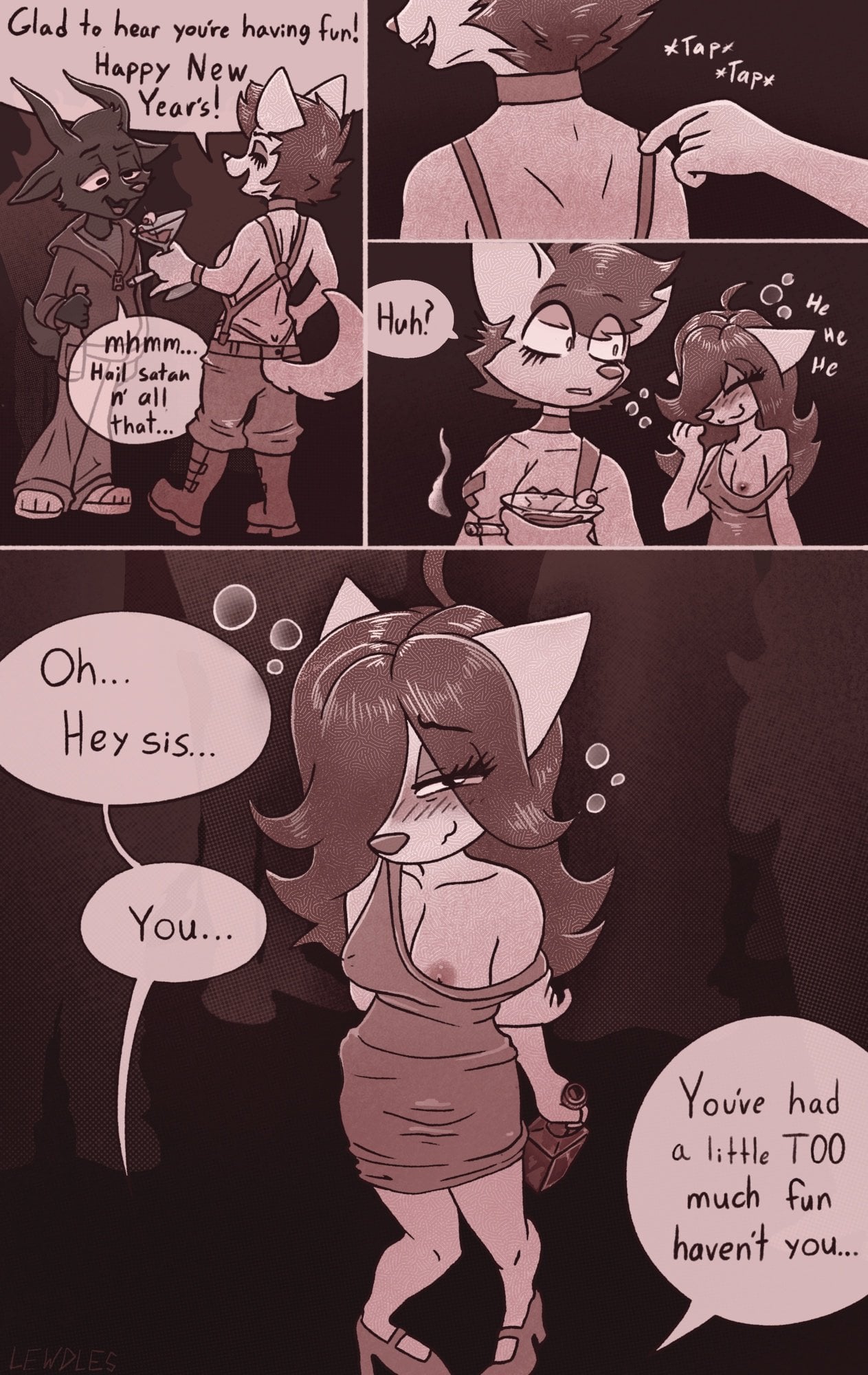 Rubee’s New Years Party comic porn — cover