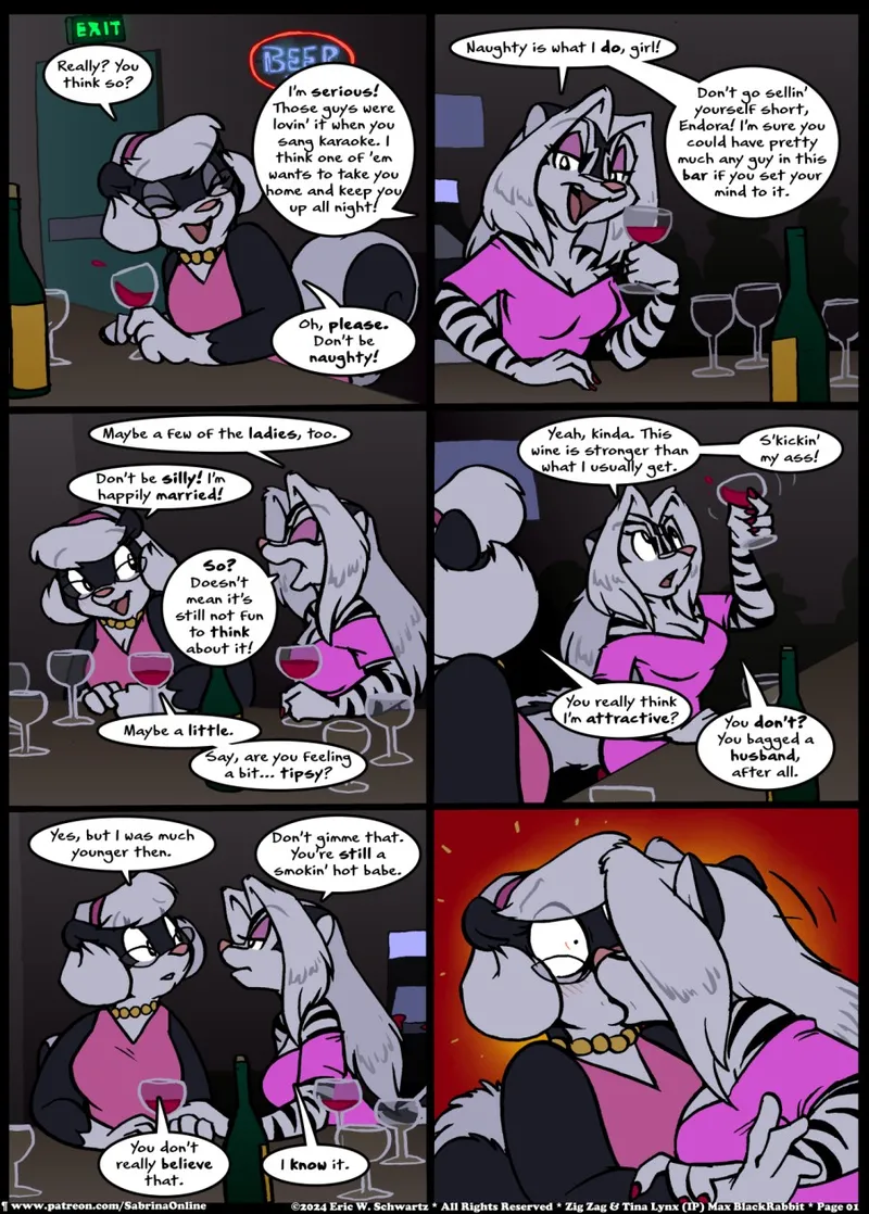 Sabrina Online – Stripes And Links comic porn — cover