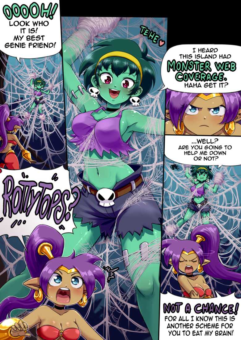 Shantae And Rottytops! comic porn — cover