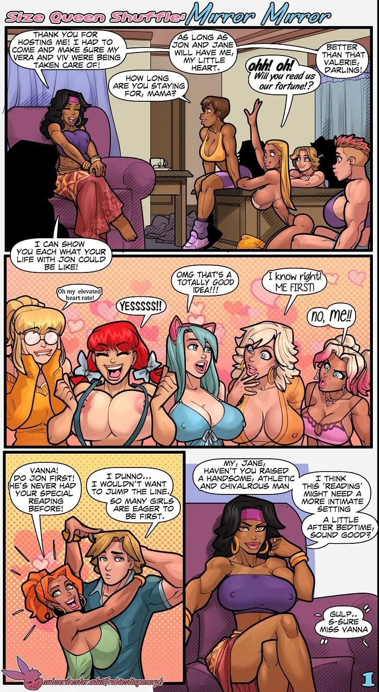 Size Queen Shuffle: Mirror Mirror comic porn — cover