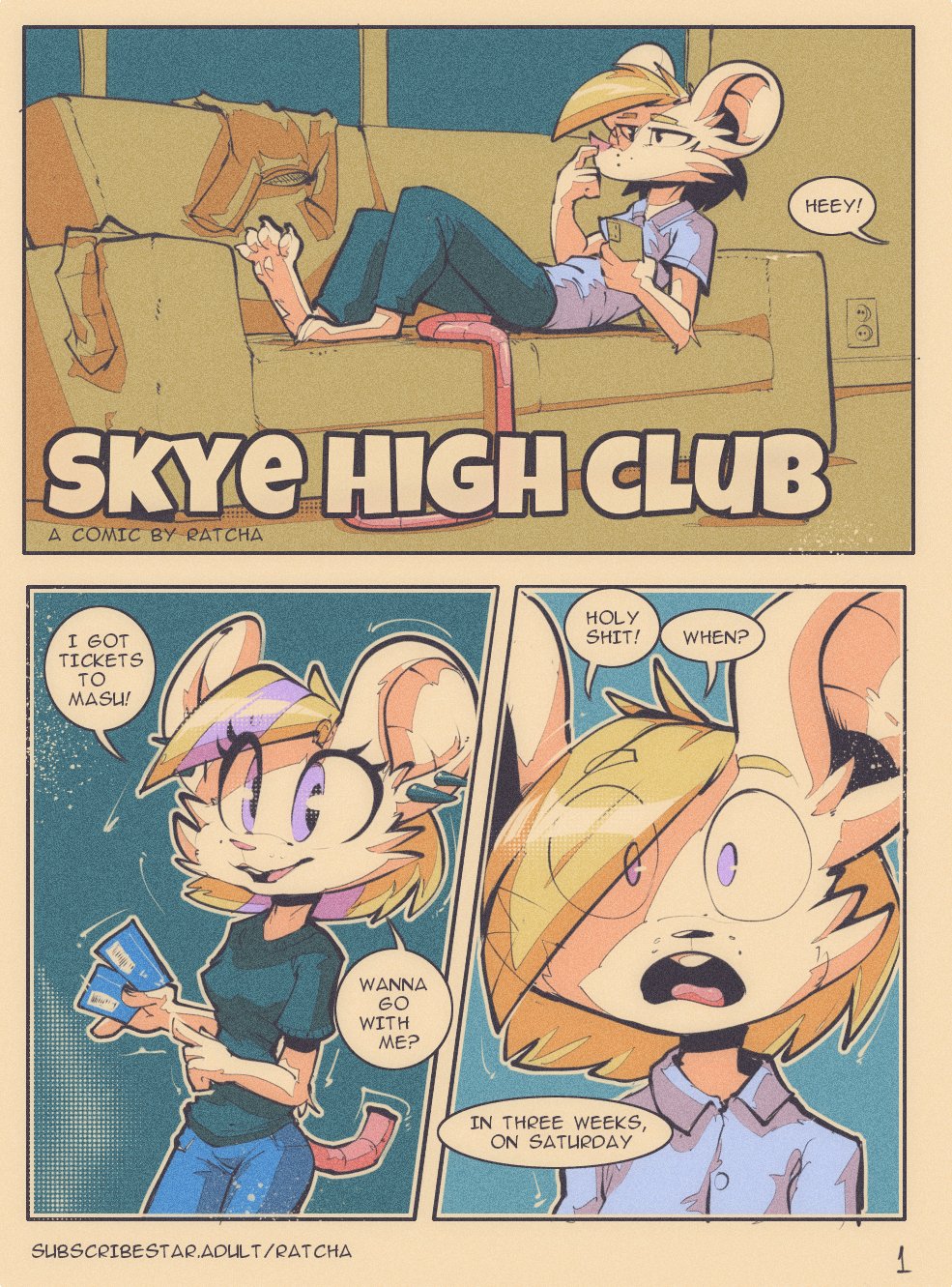 Skye High Club (ongoing) comic porn — cover