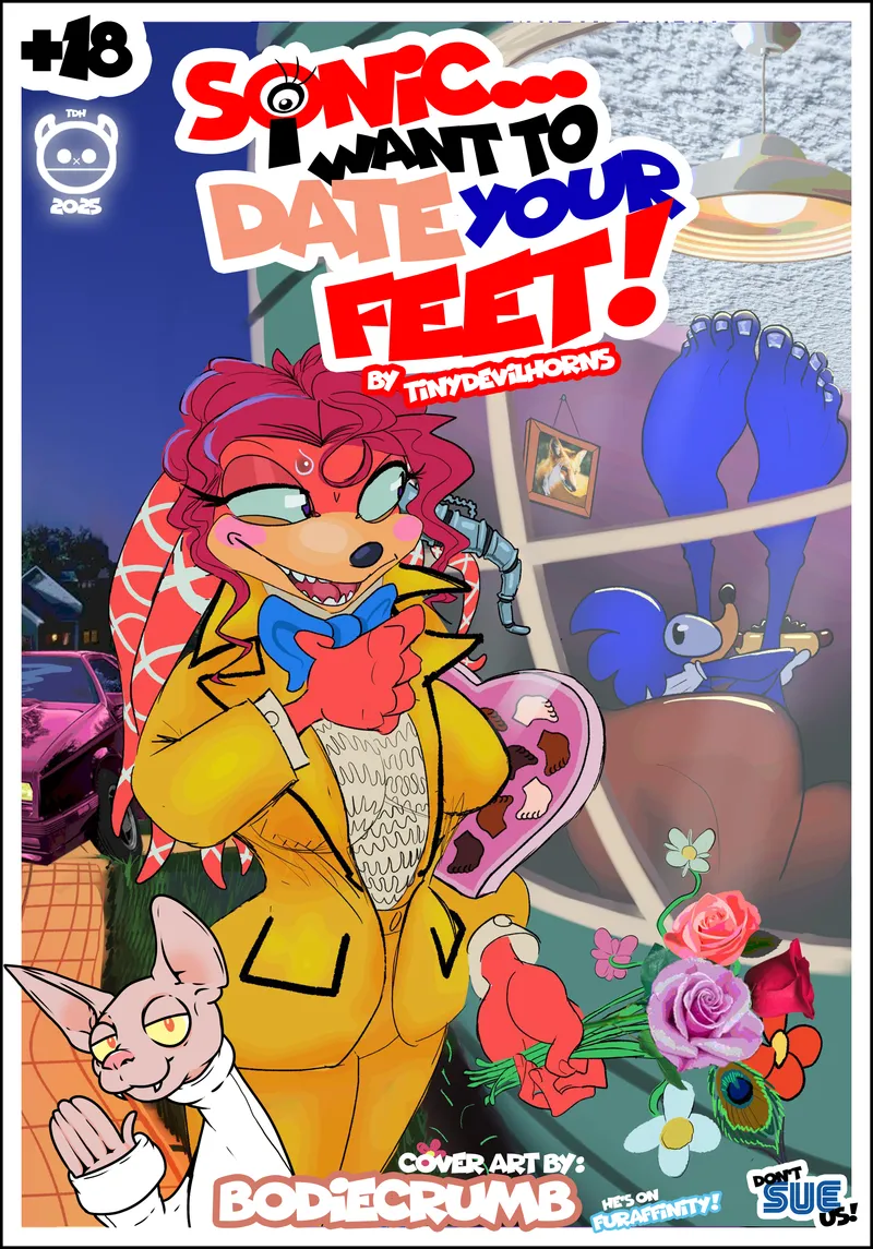 Sonic… I Want To Date Your Feet! comic porn — cover