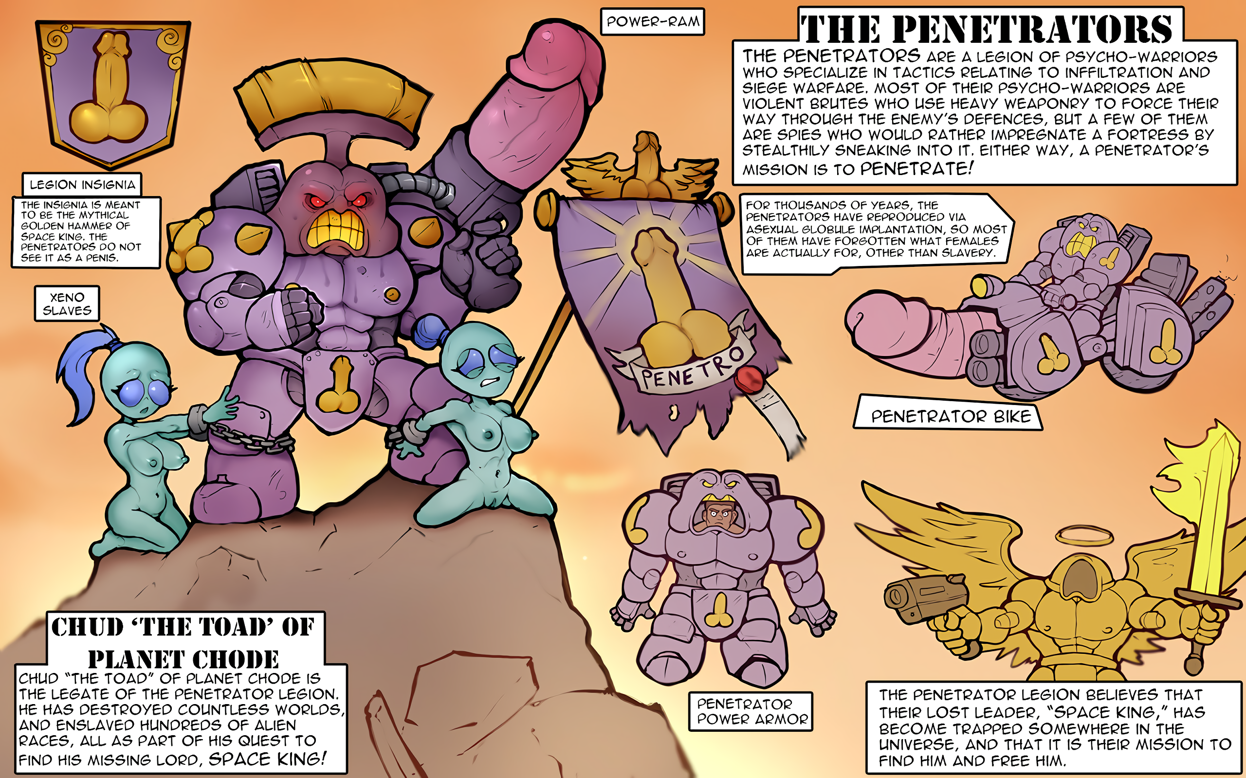 Space King: The Penetrators — cover