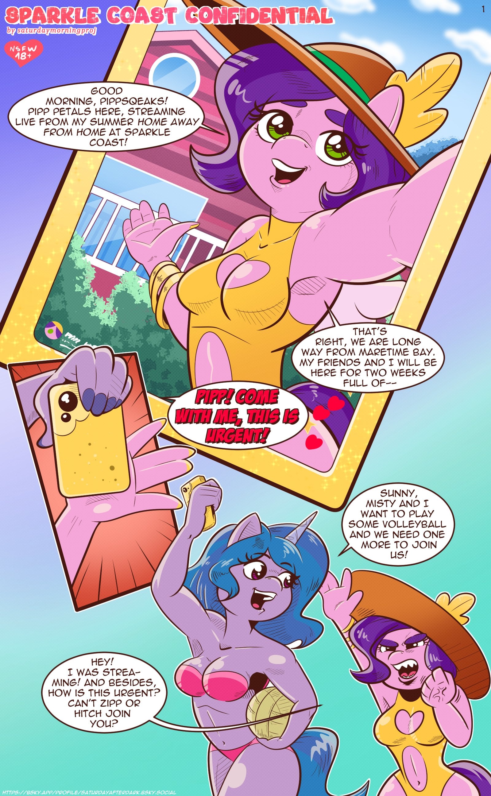 Sparkle Post Confidential (WIP) comic porn — cover