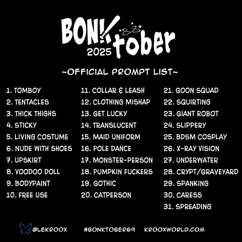 Spicymancer’s Bonktober 2025 comic porn — cover