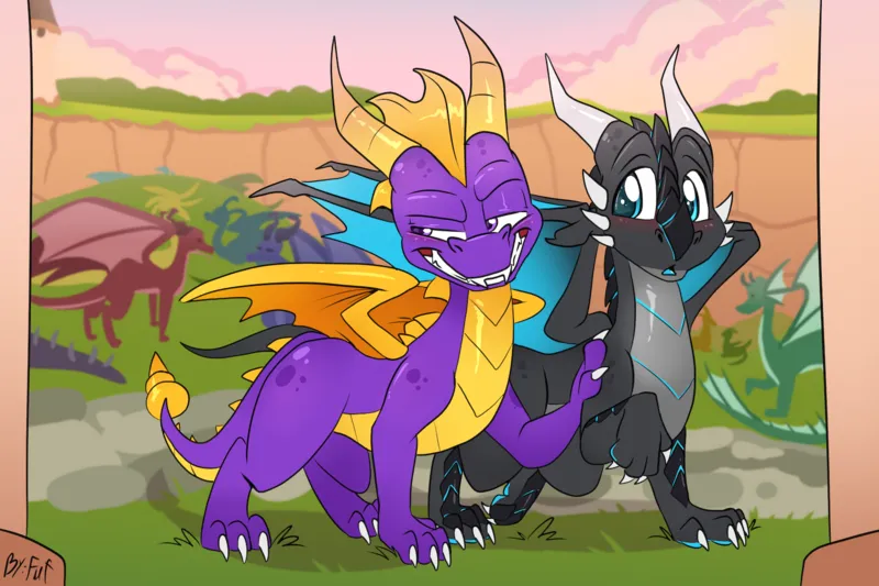 Spyro’s Slut comic porn — cover