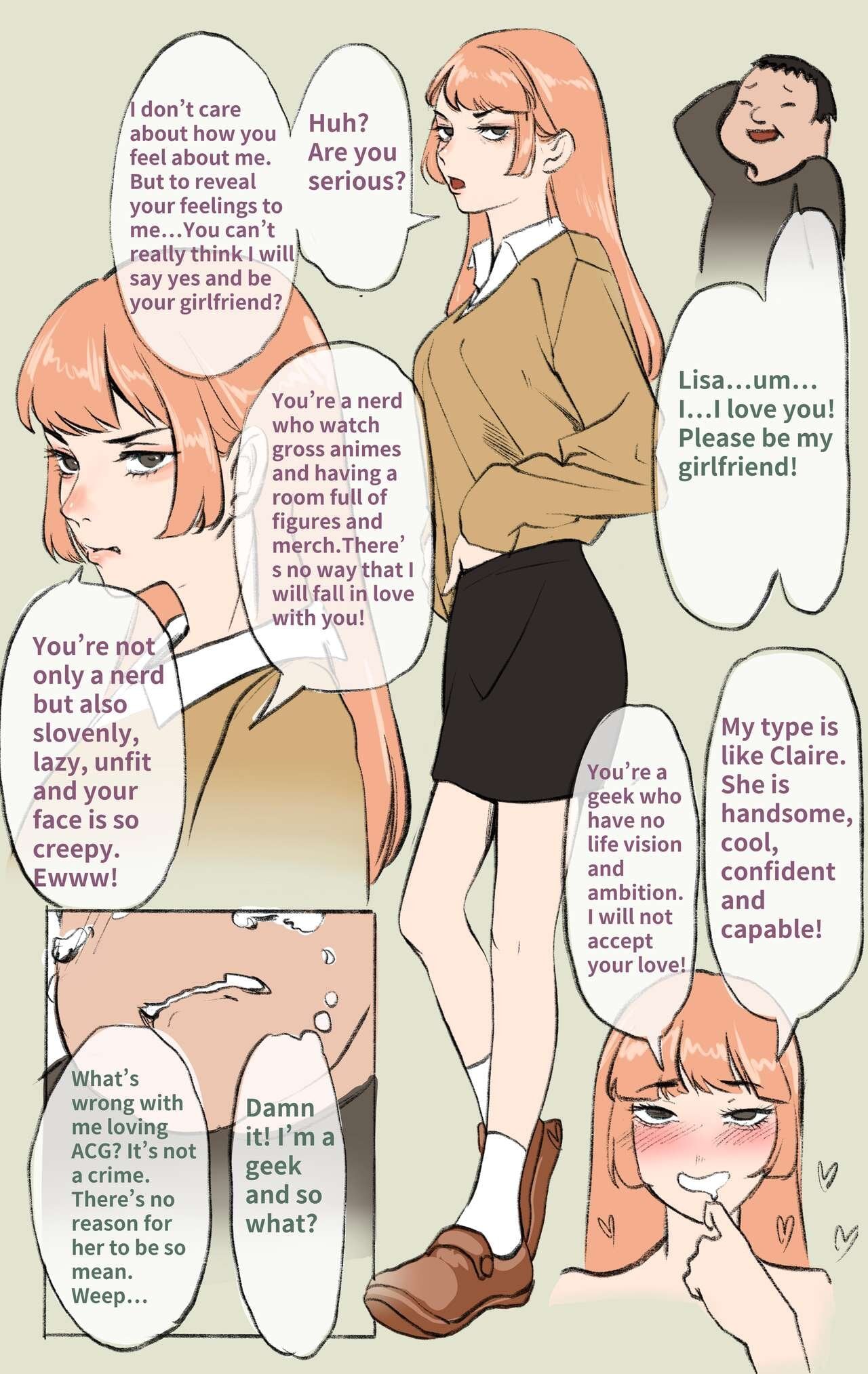 Stained Lesbian comic porn — cover