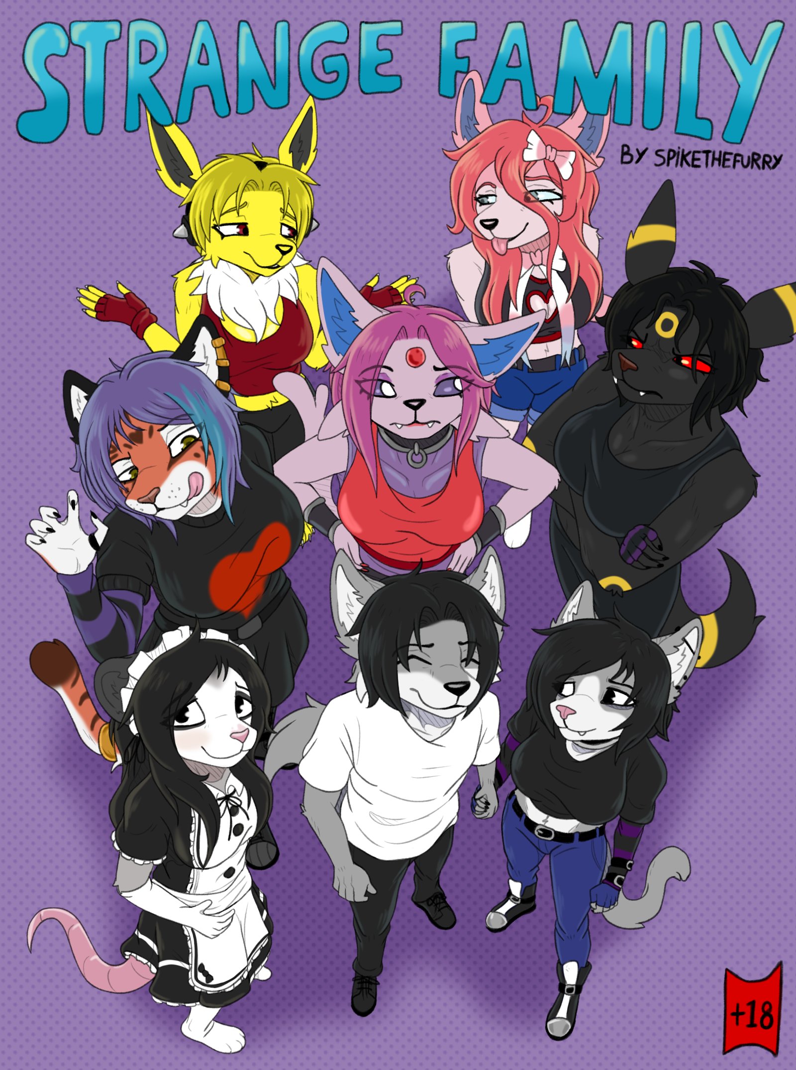 Strange family ENG comic porn — cover