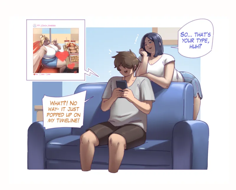 Supportive Girlfriend, Luna comic porn — cover
