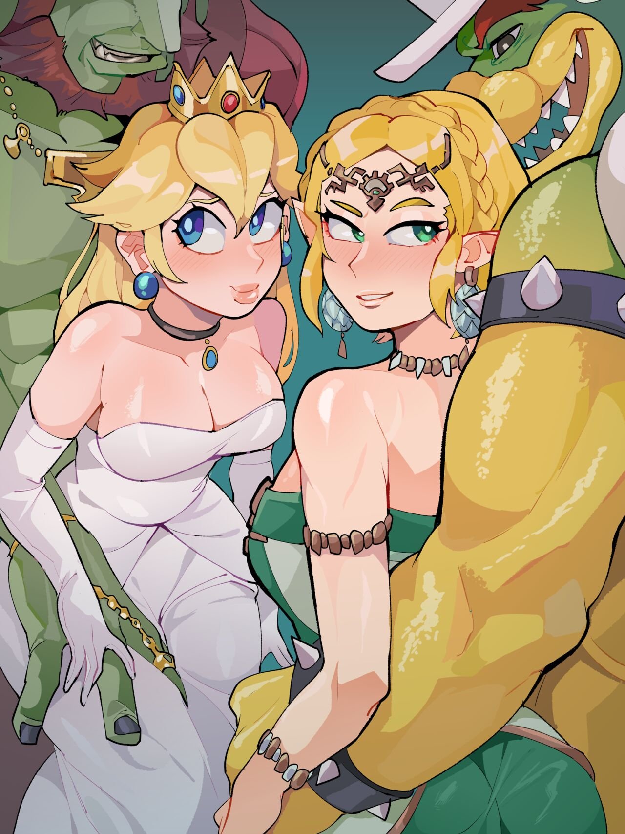 Switching Princesses (Super Mario Bros X The Legend of Zelda) — cover