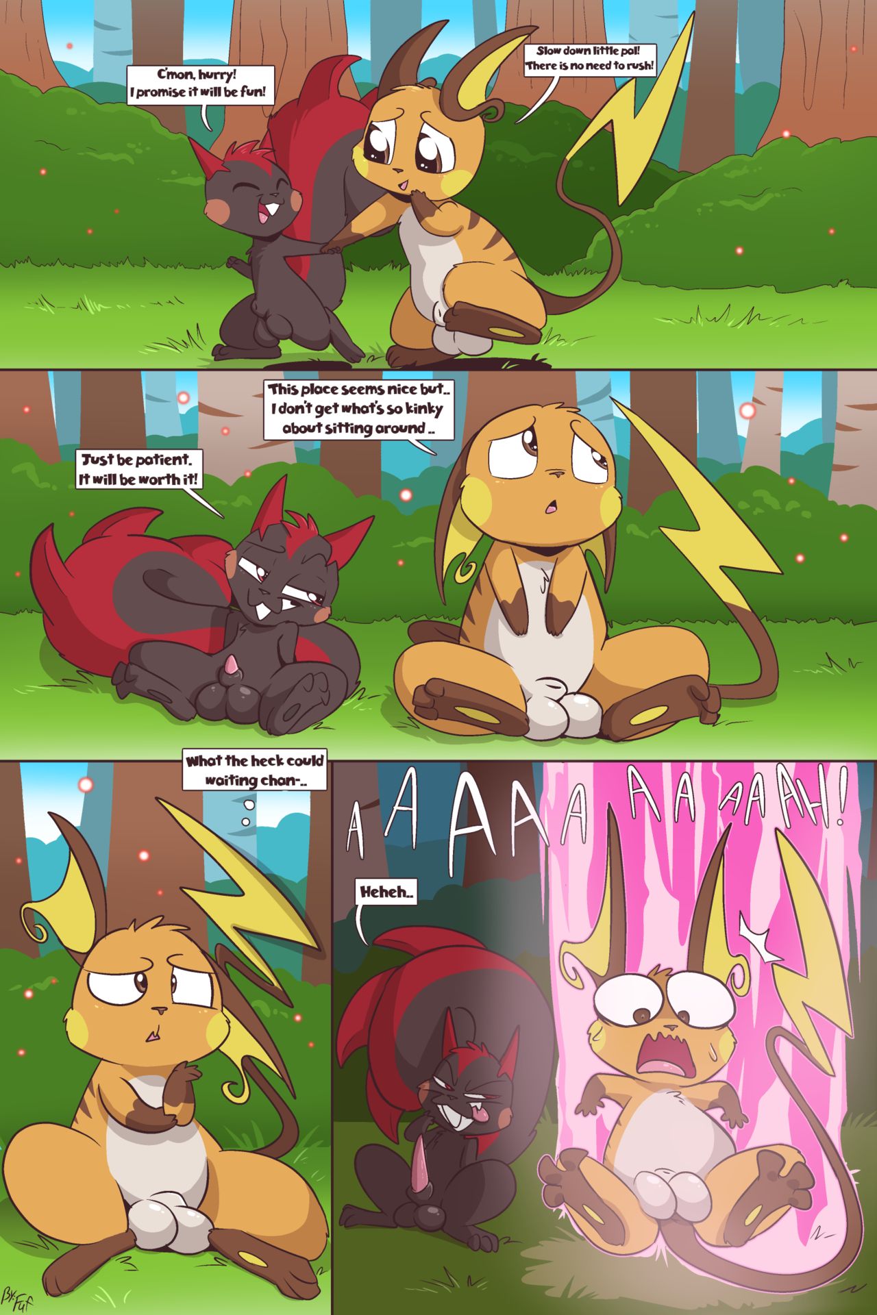 Tack And Raichu comic porn — cover