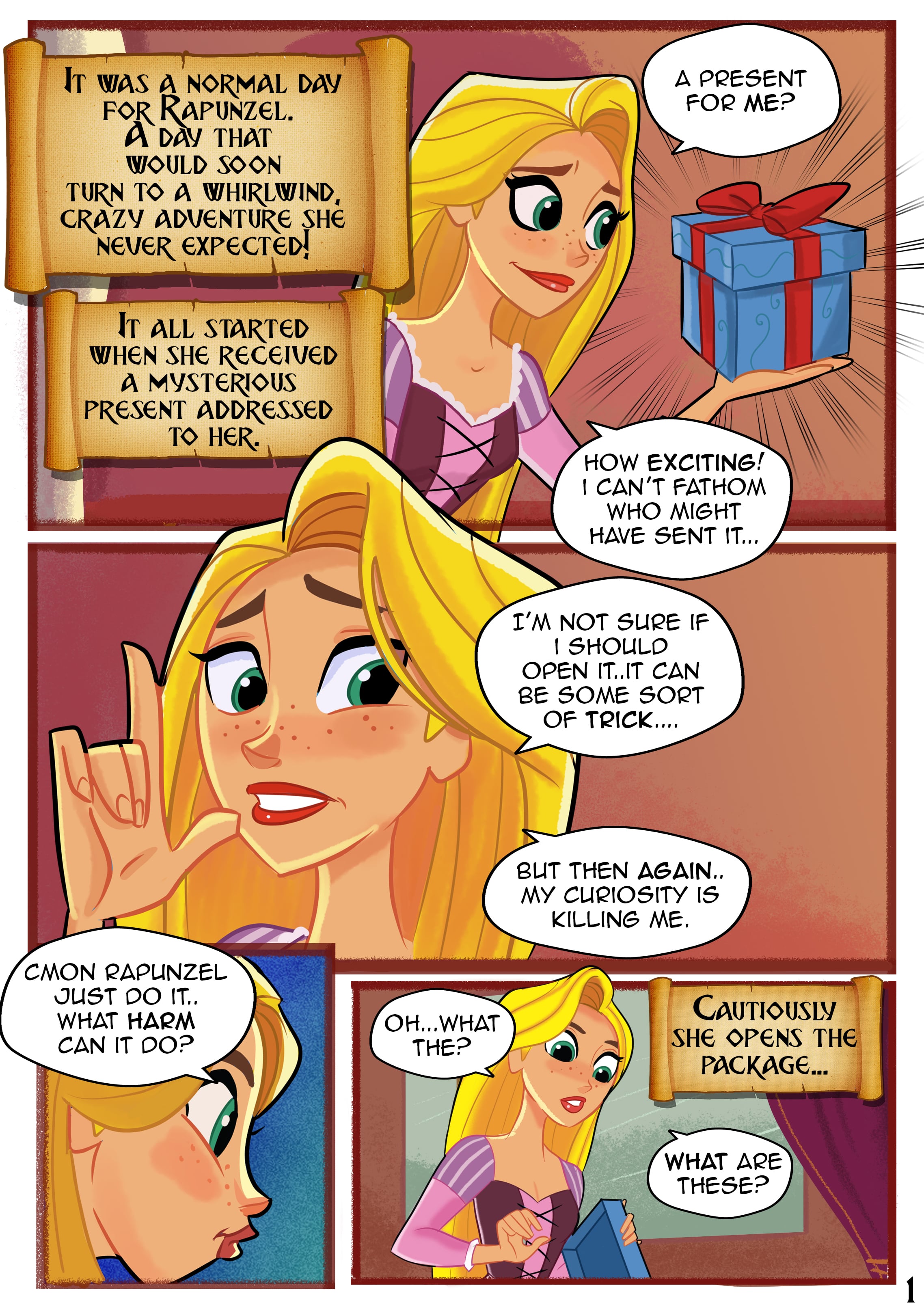 Tangled Comic — cover