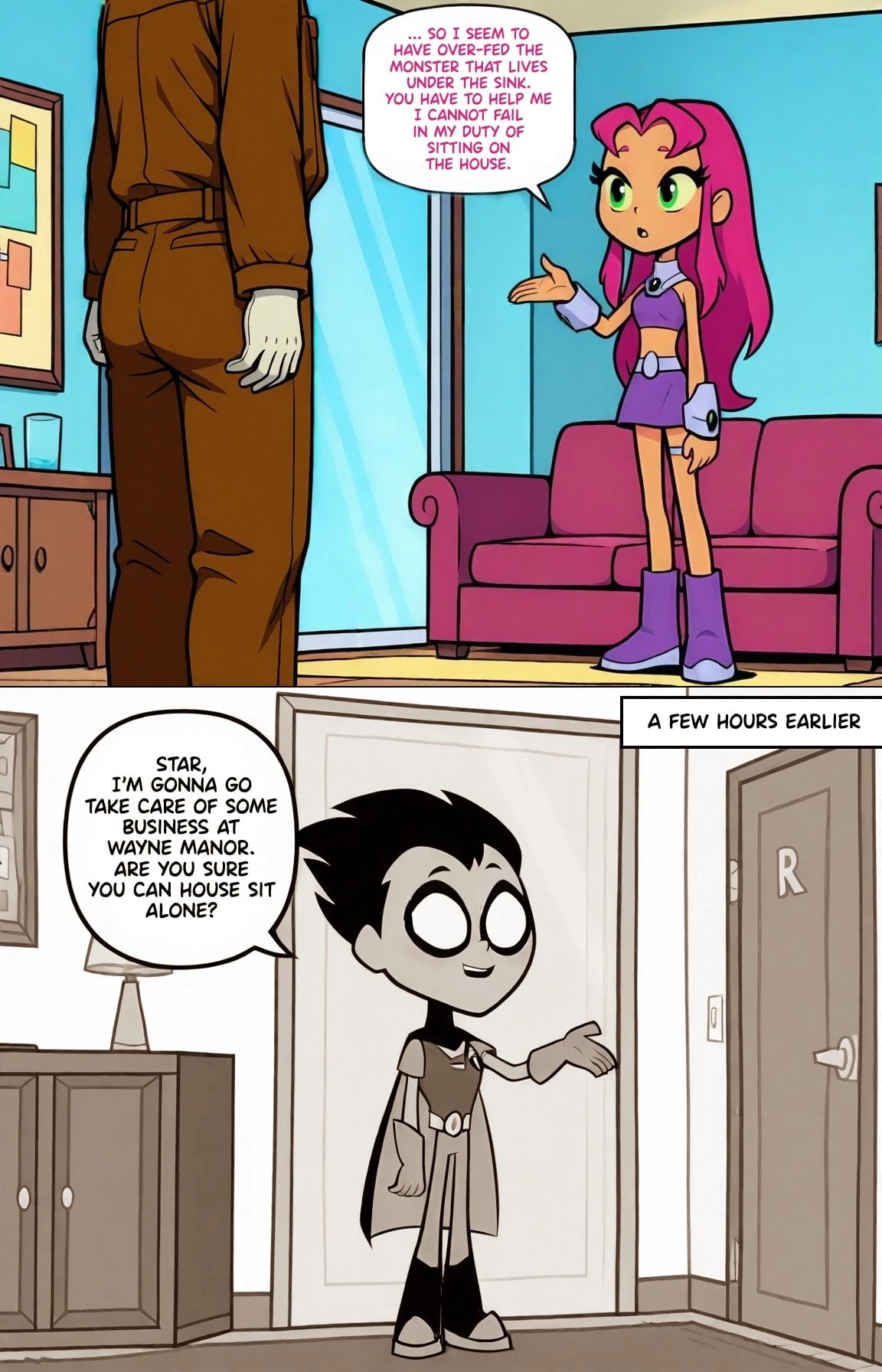 Teen Titans: Starfire’s Housesitting — cover