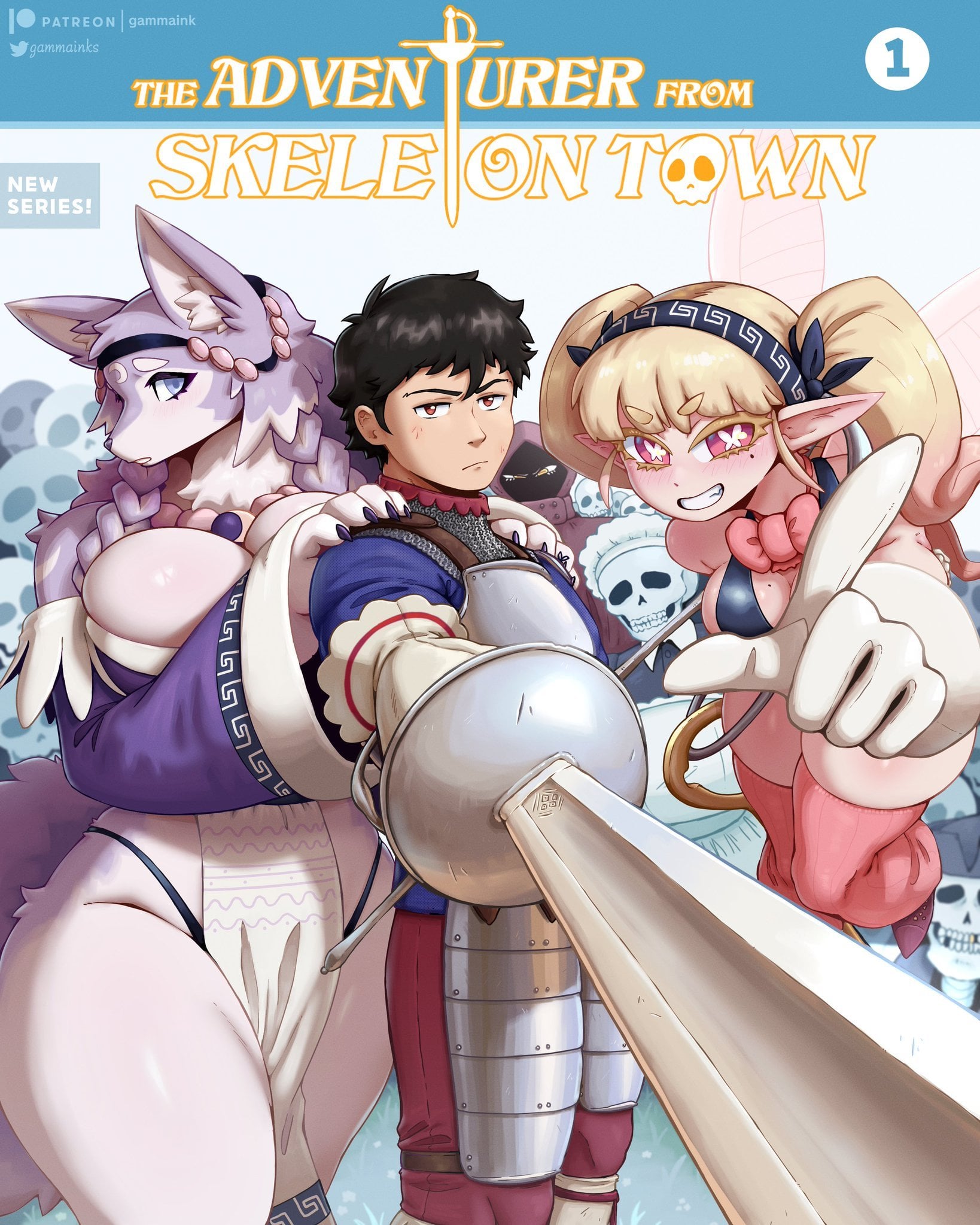 The Adventurer from Skeleton Town 🌘 (Ongoing) — cover