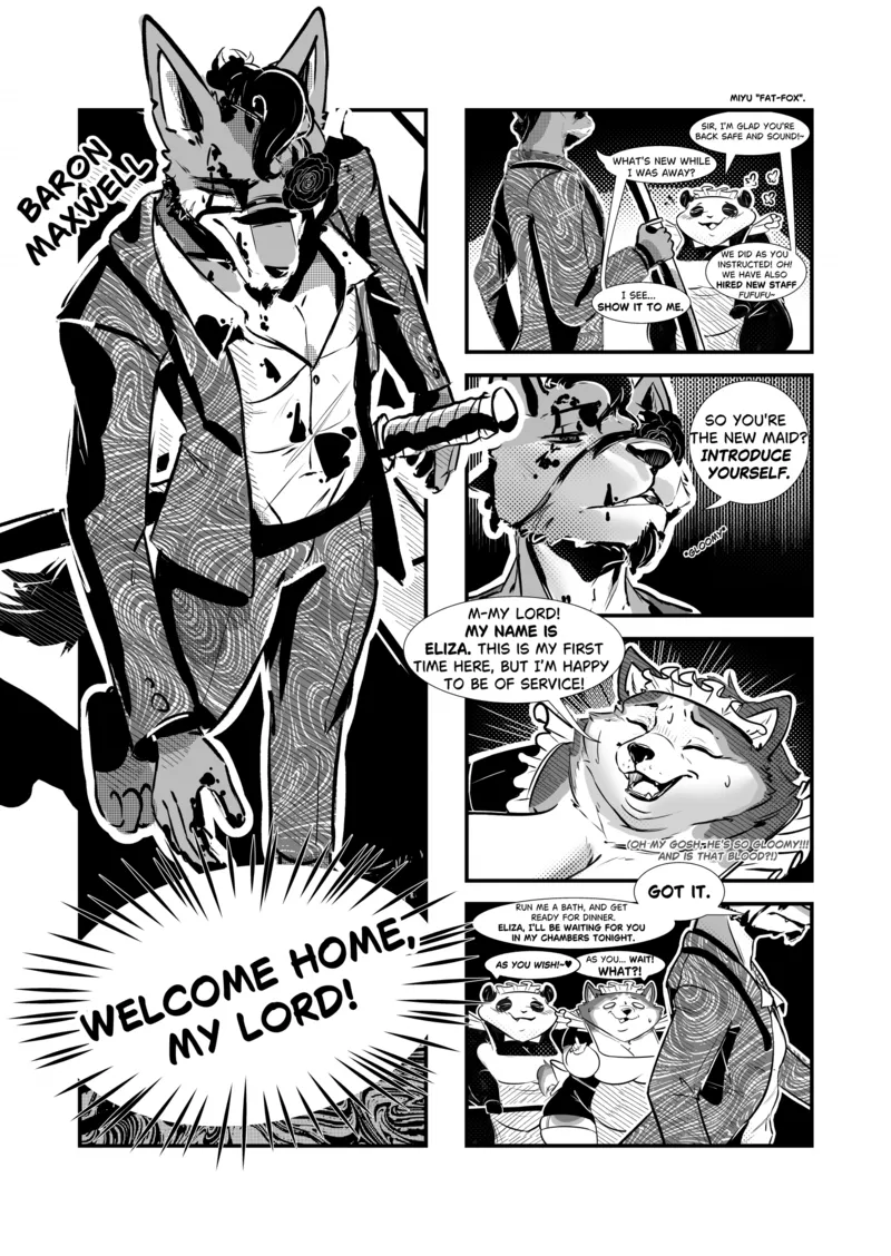 The Baron x The Maid comic porn — cover
