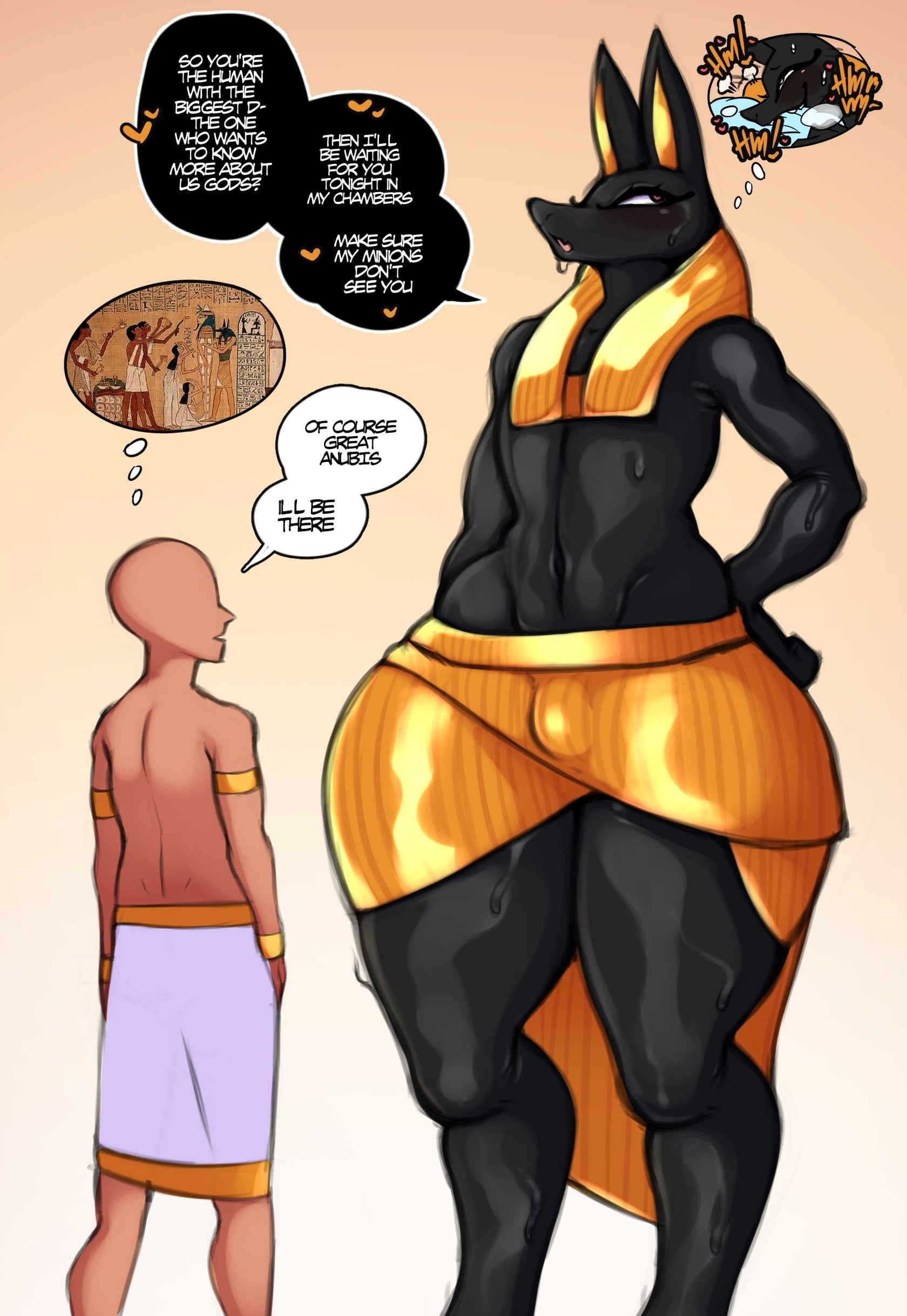 The date with the god anubis 😈(ongoing) comic porn — cover