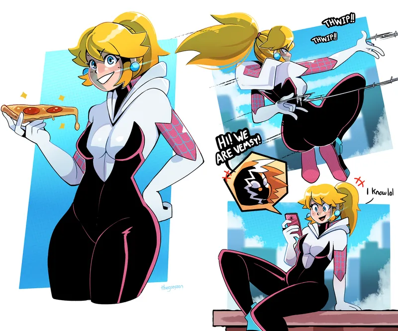 The Spiderverse Mario Princess Series! comic porn — cover