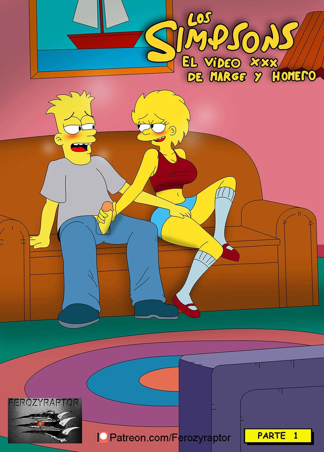 The XXX Video of MARGE and HOMER comic porn — cover