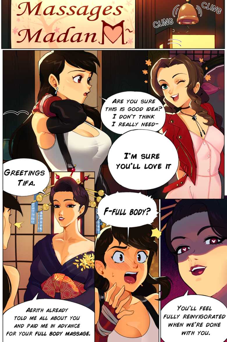 Tifa’s Full Body Massage comic porn — cover