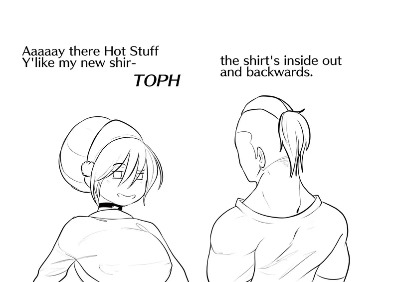 Toph’s New Shirt comic porn — cover
