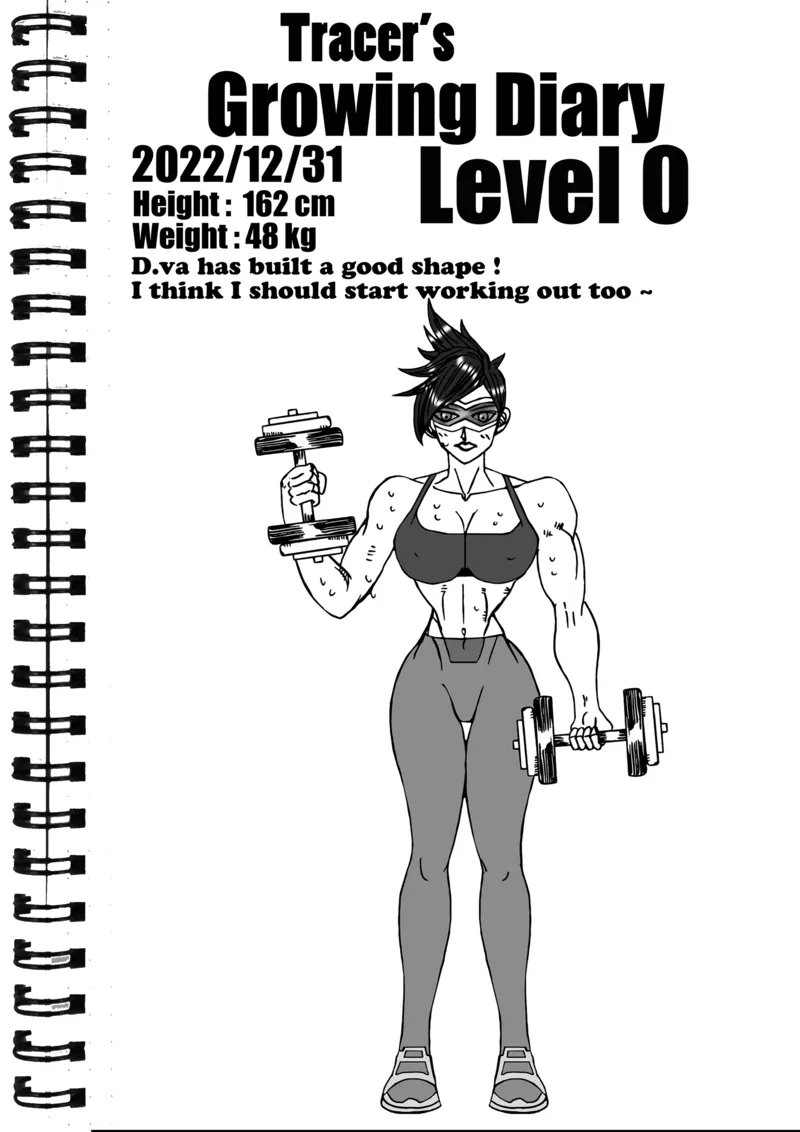 Tracer’s Growth Diary comic porn — cover