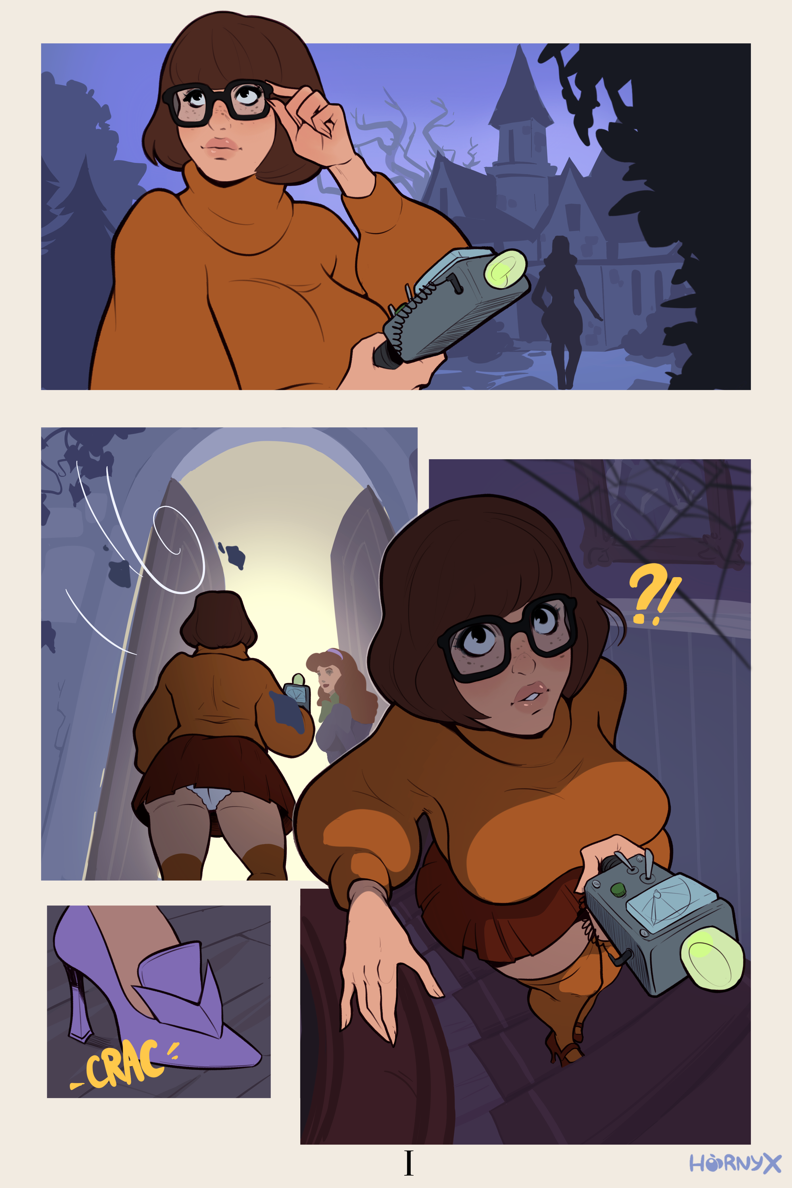 Velma and Daphne's spooky night — cover