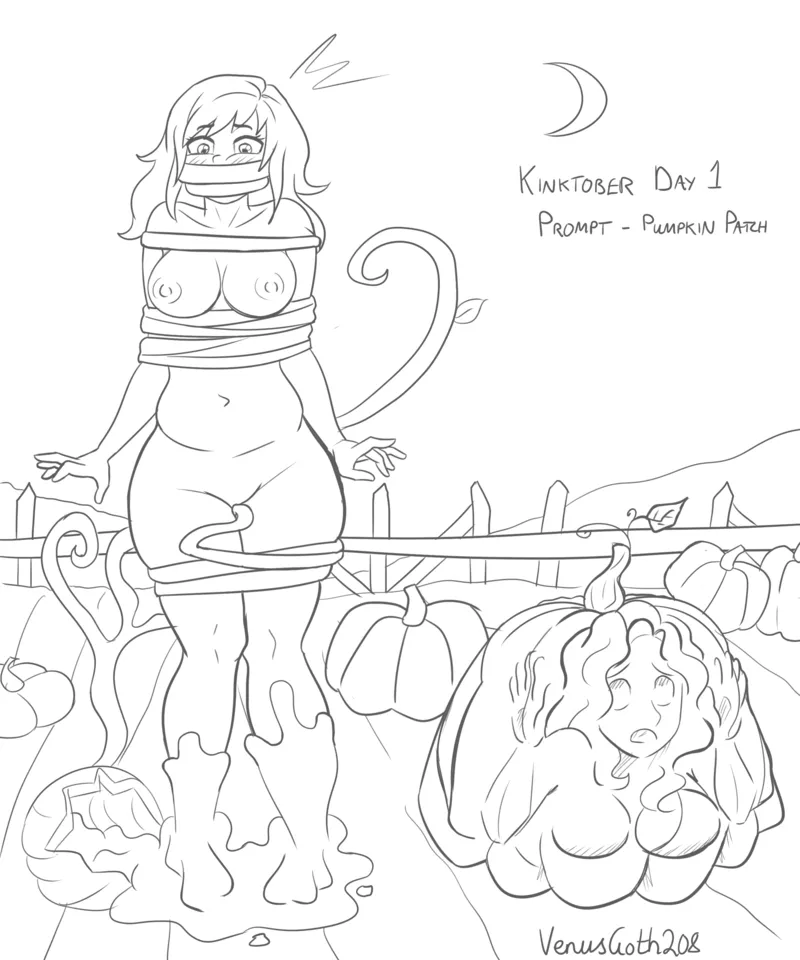 VenusGoth208’s Kinktober 2024 comic porn — cover