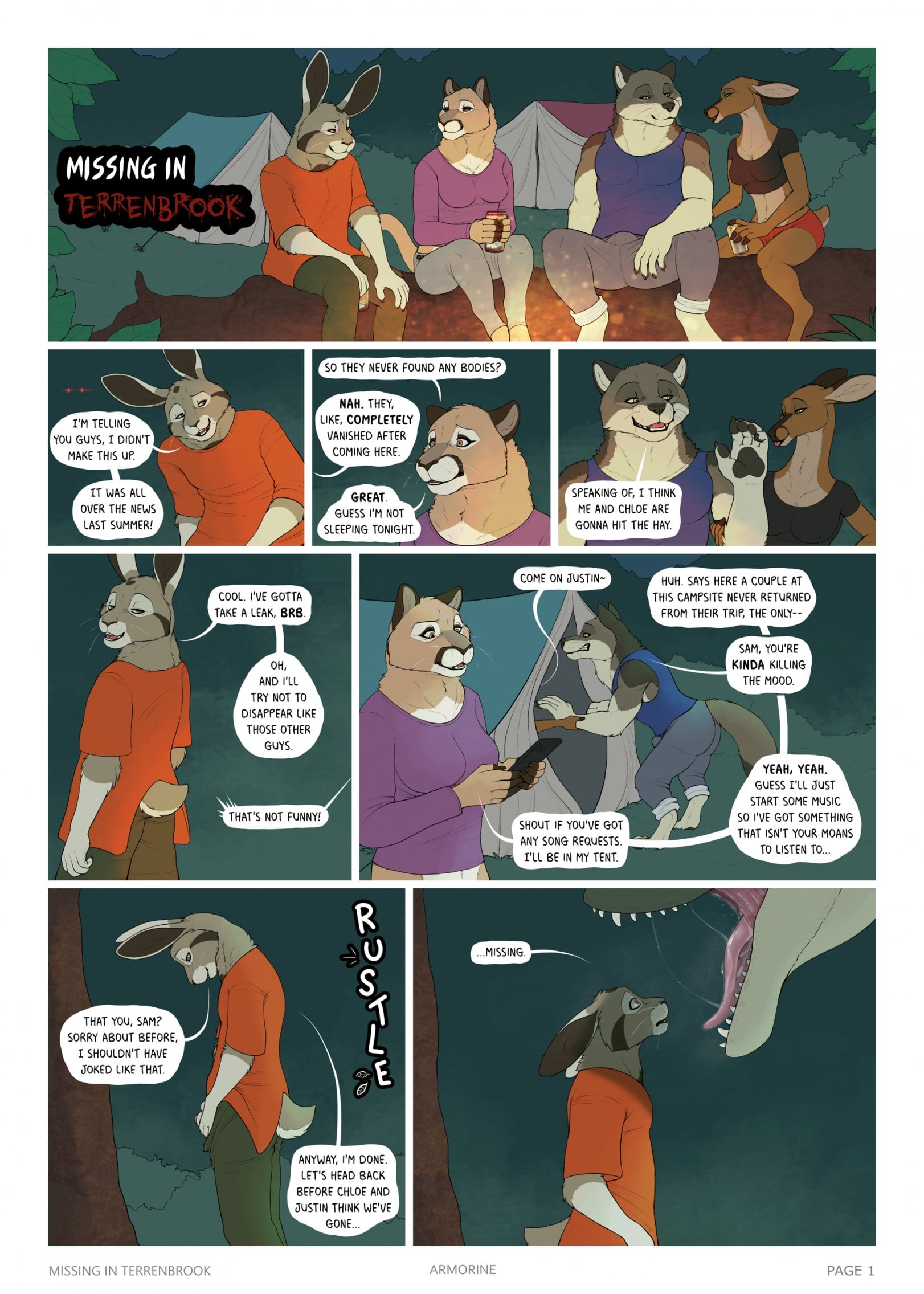 [Vore] Missing In Terrenbrook Forest Remake comic porn — cover