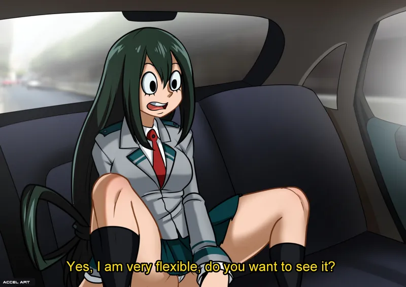 Waifu Taxi – Tsuyu Asui comic porn — cover