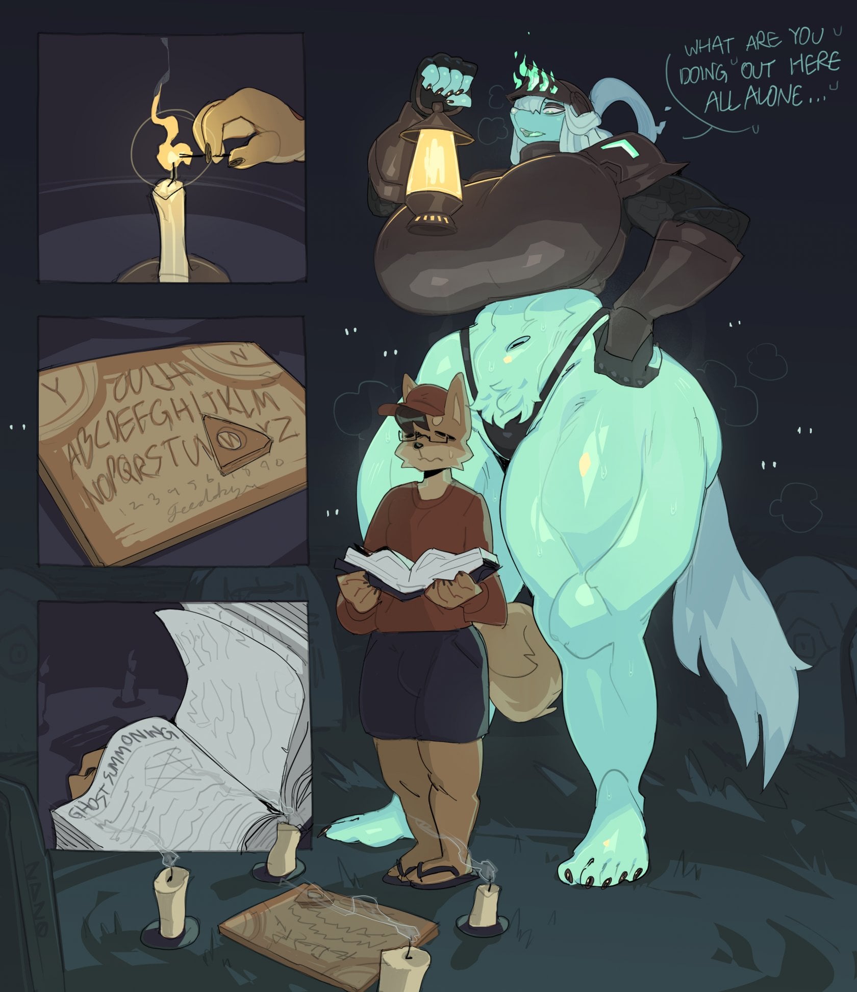 Warden and Shibe comic porn — cover