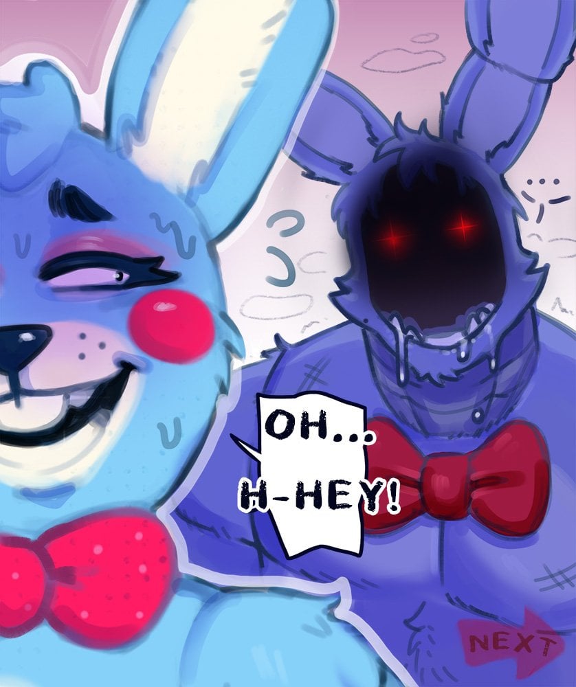 Withered Bonnie x Toy Bonnie — cover