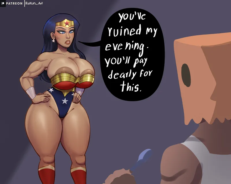 Wonder Woman Takes What She’s Owed comic porn — cover